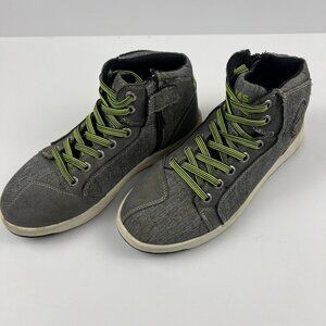 Iron Jias Grey Denim Casual Motorcycle Riding Lace Up Sneakers Size Men's 8